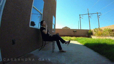 Smoking Outdoors And Flip Flop Play