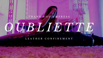 Oubliette Leather Confinement