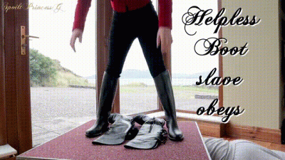 Helpless Boot Slave Obeys