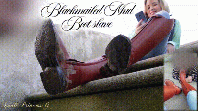 Blackmailed Mud Boot Slave