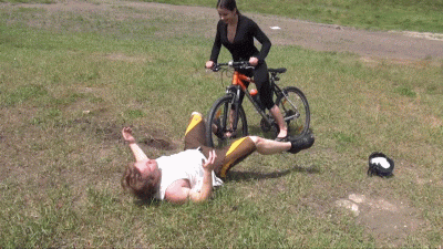 Asshole Cyclist Eunuchism By Bicycle Inhuman Ballbusting