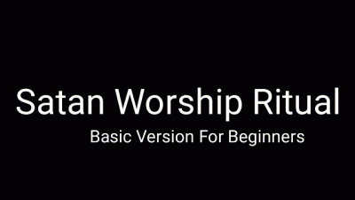 Satan Worship Ritual Basic