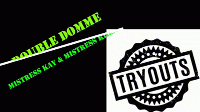 Double Domme Slave Comes For House Bitch Audition