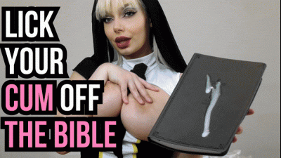 Lick Your Cum Off The Bible Blasphemy Nun JOI CEI