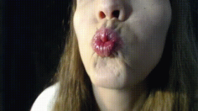 Shiny Lip Gloss Smoking With Black Background