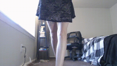Kicking In Black Ballet Flats