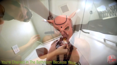 Human Toilet And Garbage Can