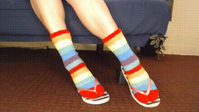 Fluffy Fuzzy Socks Flip Flops Shoeplay