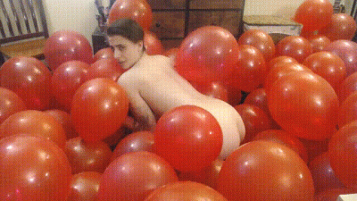 Big Bundle Of Red Balloons Nude
