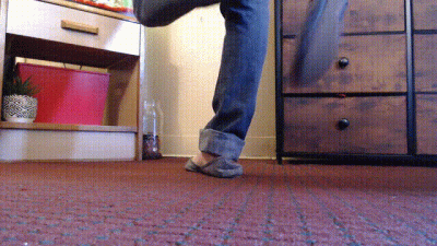 Toe Wiggles Dipping Ballet Flats Dirty