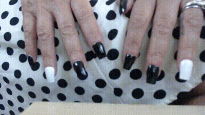 Painting My Long Fake Nails