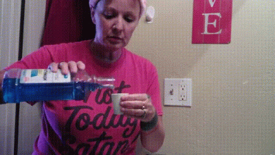 Gargling Teeth Brushing