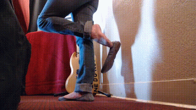 Gray Curly Ballet Flats Shoe Play