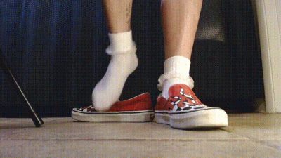 Ruffled White Socks Vans Flame Sneakers Shoeplay