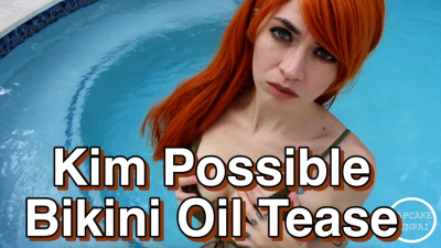 Kim Possible Bikini Oil Tease