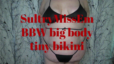 BBW Big Body Tiny Bikini