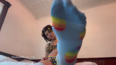 Thigh High Sniffing Toe Licker