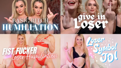 The Ultimate Loser Compilation Loser Symbol & Middle Finger Worship Jerk Off Instructions Humiliation JOI