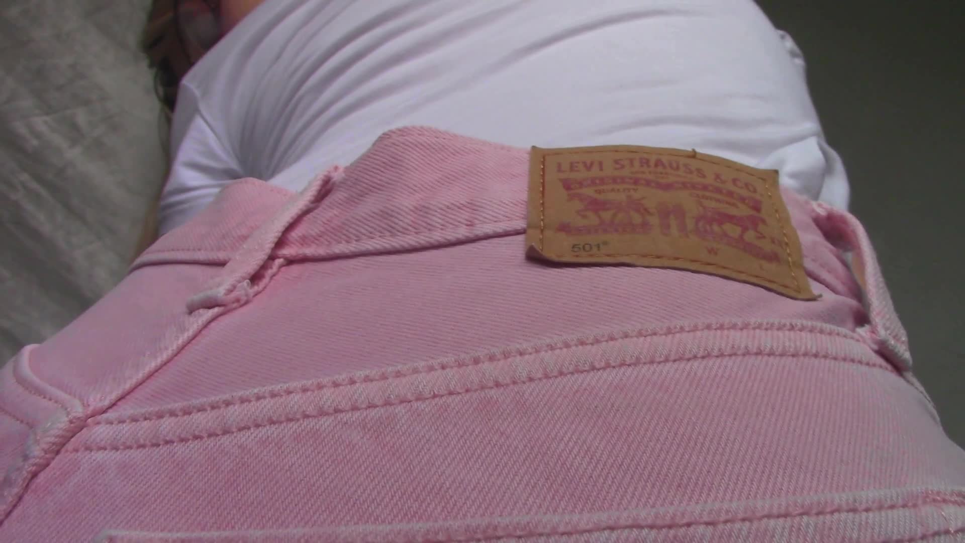 Pink Levi's Facesitting Jeans