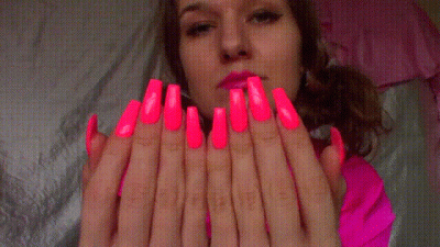 Worship Long Pink Nails JOI