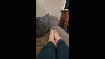 Foot Rubbing TV Watching