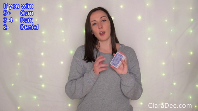 War Episode 3 Interactive JOI Card Game Cum, Ruined Orgasm, Or Denial Clara Dee