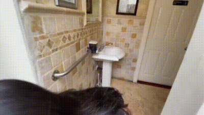 Ember Snow- Public Bathroom Orgasm