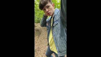 Hot Boy Jerking Big Dick Outdoors/ Huge Load/ Massive Cock/ Sexy/ Handsome/ JOI