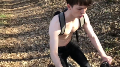 Horny And Hot Trip By Bicycle! 1 Trip. 2 Cumshot!/ Big Dick