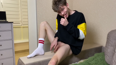 Cute Boy Jerking His Dick Before Go To Bed/ Goodnight!!!/ Horny