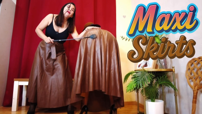 Maxi Skirts Domination Reina Leather Gala00