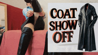 Leather Coat Show Off- Isabella Shine POV