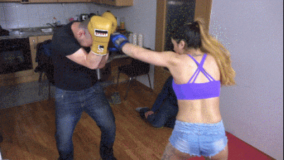 Black Widow I Crush You Like A Worm!- Merciless Boxing Challenge