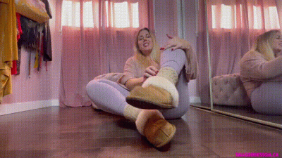 Fuzzy Smelly Socks And Slippers