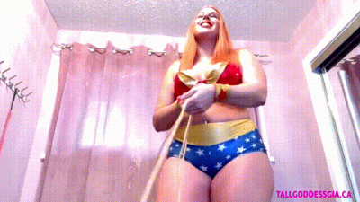 Tiny Slave To Wonder Woman