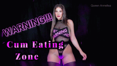 Warning! Cum Eating Zone