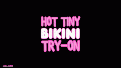 Hot Tiny Bikini Try On