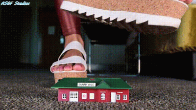 Cute Latina's Wedge Smoosh!