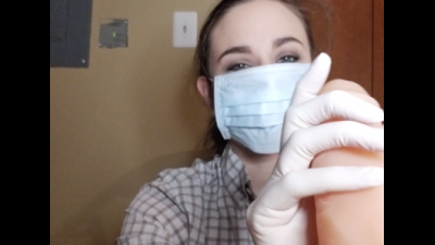 Clinic Intern: Gloved Handjob Audio Only