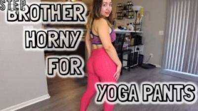 Stepbrother Horny For Stepsister's Yoga Pants