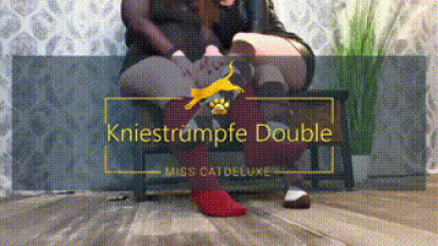 Kniestrumpfe Double