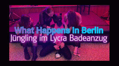 What Happens In Berlin Jungling I'm Lycra Badeanzug/ What Happens In Berlin Younker In Lycra Swimsuit