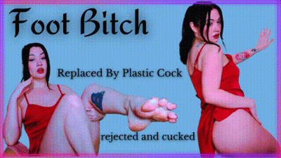 Foot Cuck Replaced By Plastic Cock
