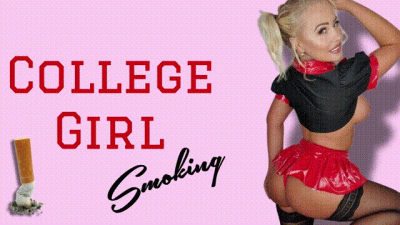 PVC School Girl Smoking