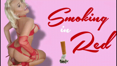 Red Lingerie Smoking