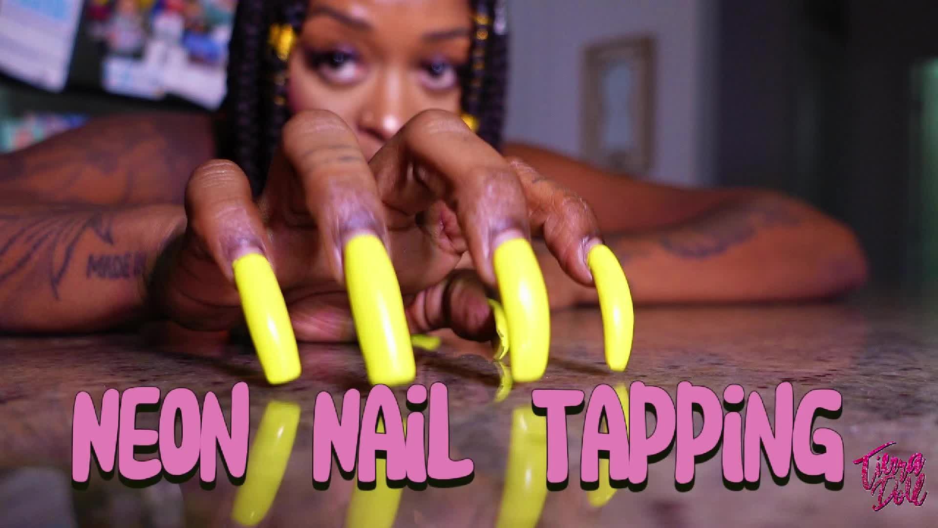 Neon Nail Tapping