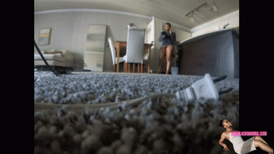 Ebony Giantess Goddess Aspen Aires: Teeny, Tiny Man Compilation