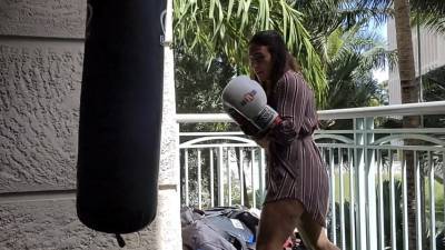 Hitting The Big Bag And Jumping Rope