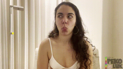 Silly Faces In A Bra With Peko Lux