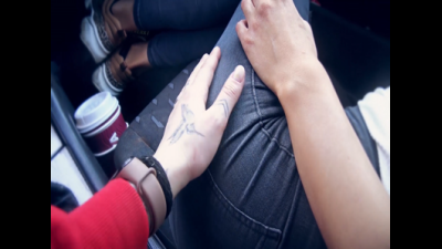 Lesbians Take Over Car